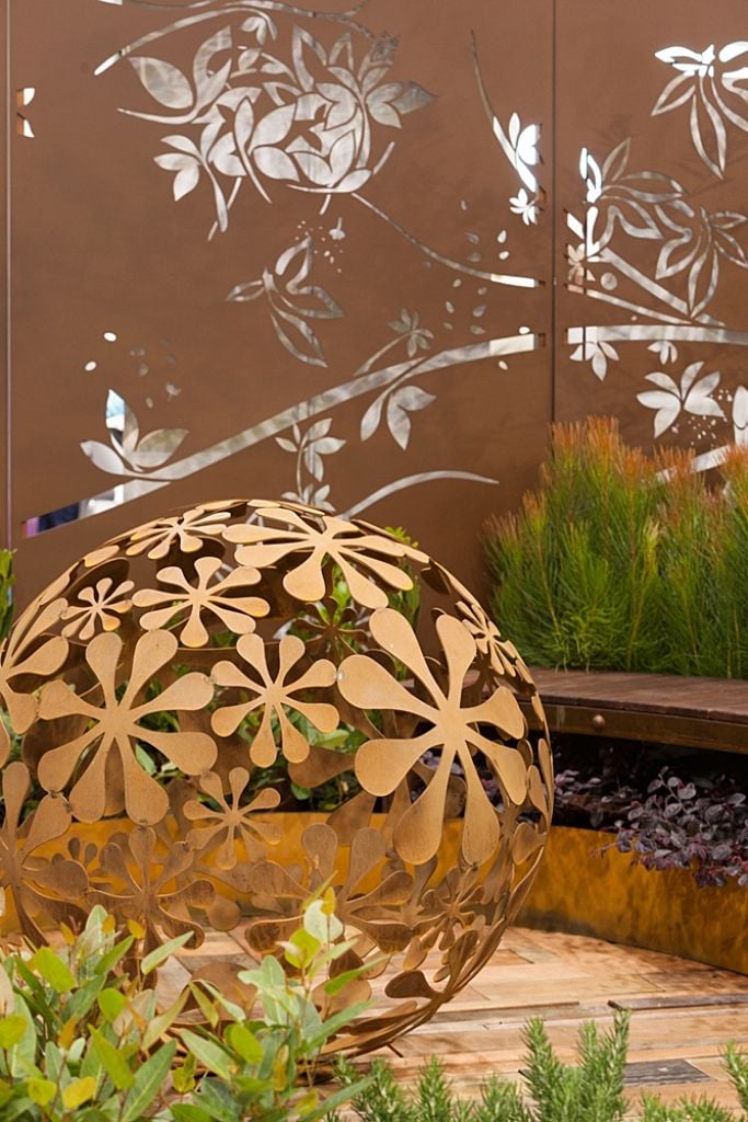 Decorative Laser Cut Metal Sculpture from Entanglements