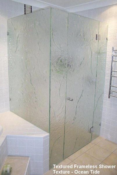 textured glass shower screens